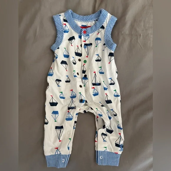 Joules One Pieces Joules Nautical Sleeveless Baby Romper